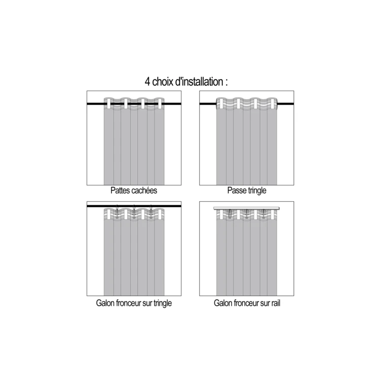 Lichtdurchlässiger Vorhang mit durchbrochenen Streifen