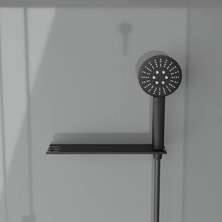 Cabine de douche rectangulaire avec receveur bas et porte coulissante
