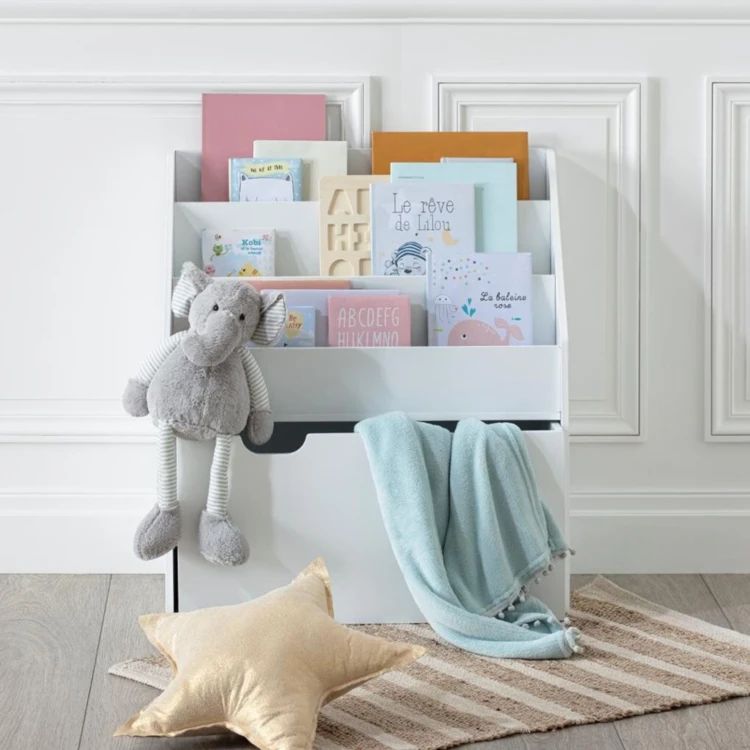 Libreria Montessori per bambini con contenitore