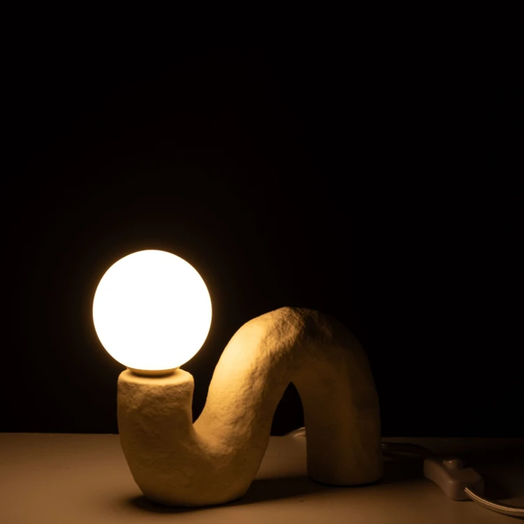 Lampe à poser design en pierre