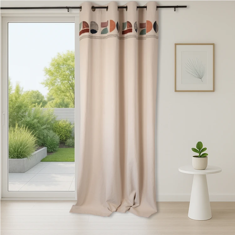 Design-Vorhang aus gewaschener Baumwolle