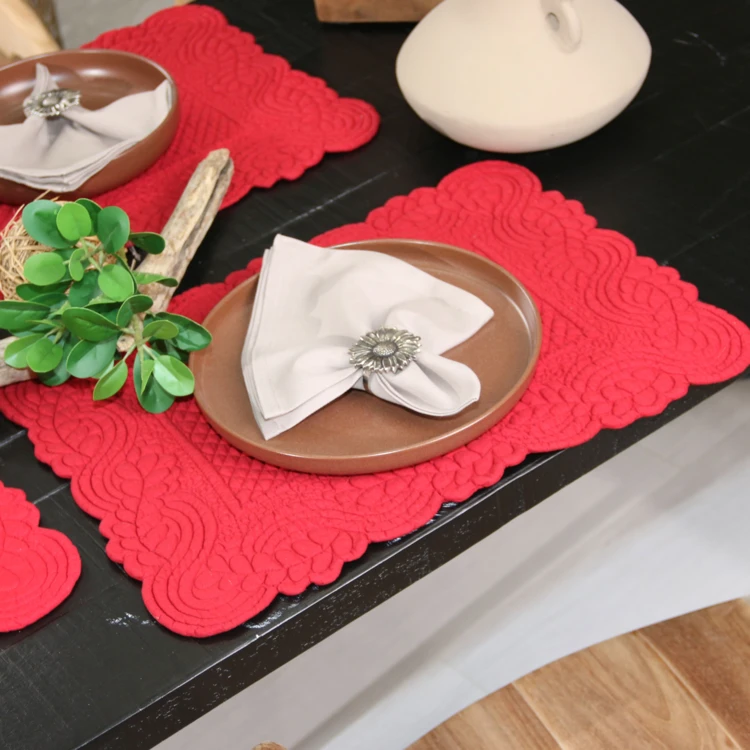 Set de table morphée coton matelassé
