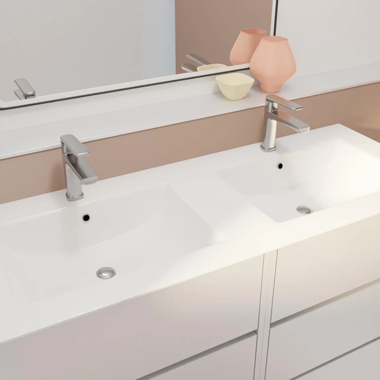 Mobile bagno doppio lavabo con 6 cassetti