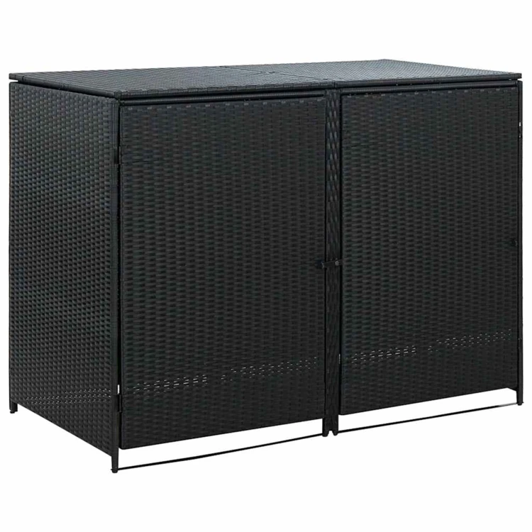 Abri pour poubelles double