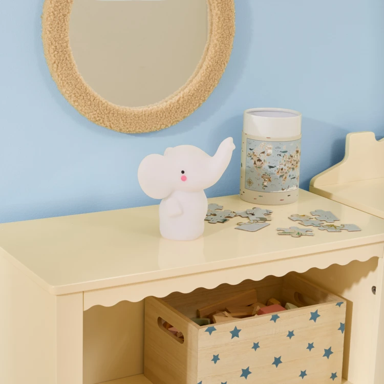 Veilleuse décorative enfant rechargeable en forme d’éléphant