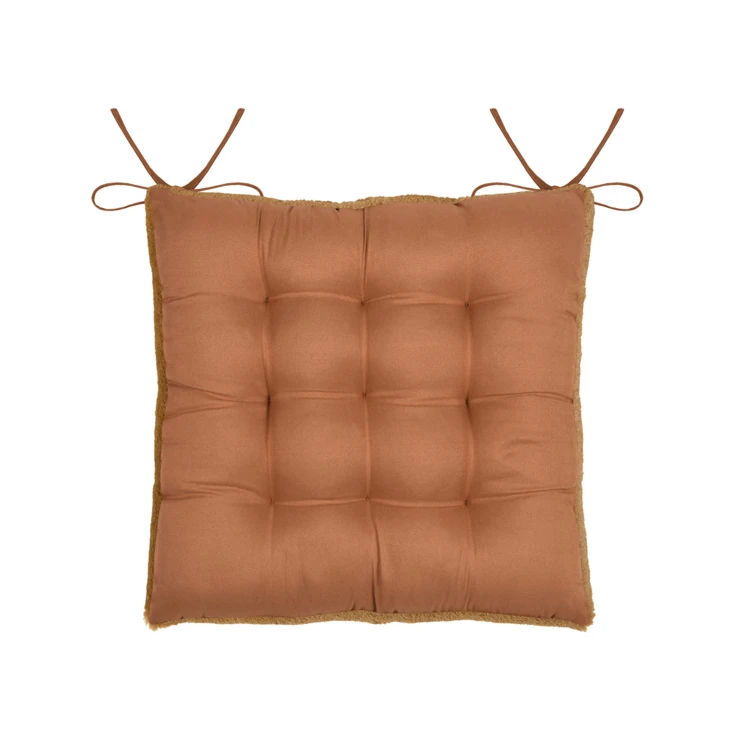 Galette de chaise imitation fourrure