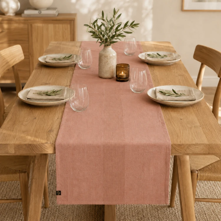 Chemin de table en lin PISE HAOMY