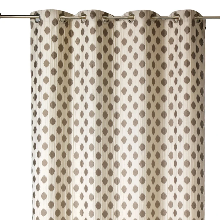 Cortina jacquard com motivos arredondados, de peso