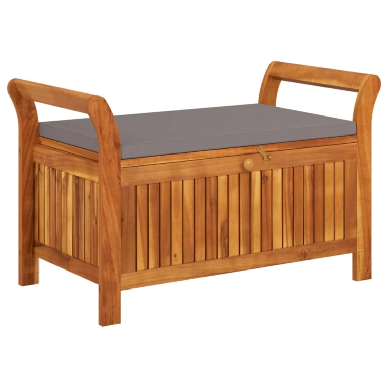 Banc de rangement extérieur en acacia
