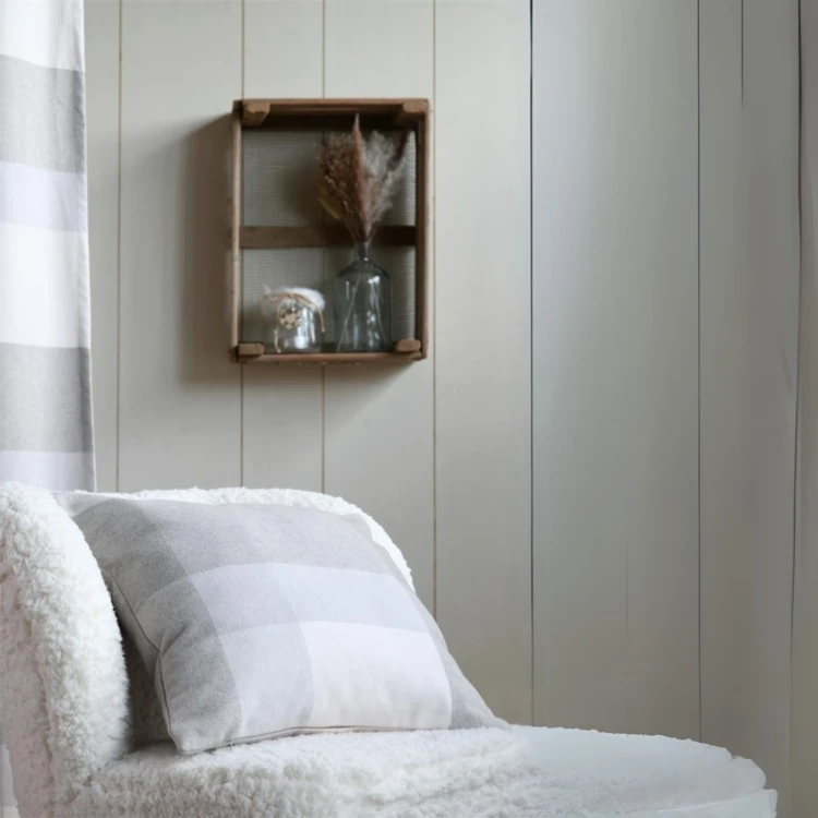 Coussin canapé effet laine