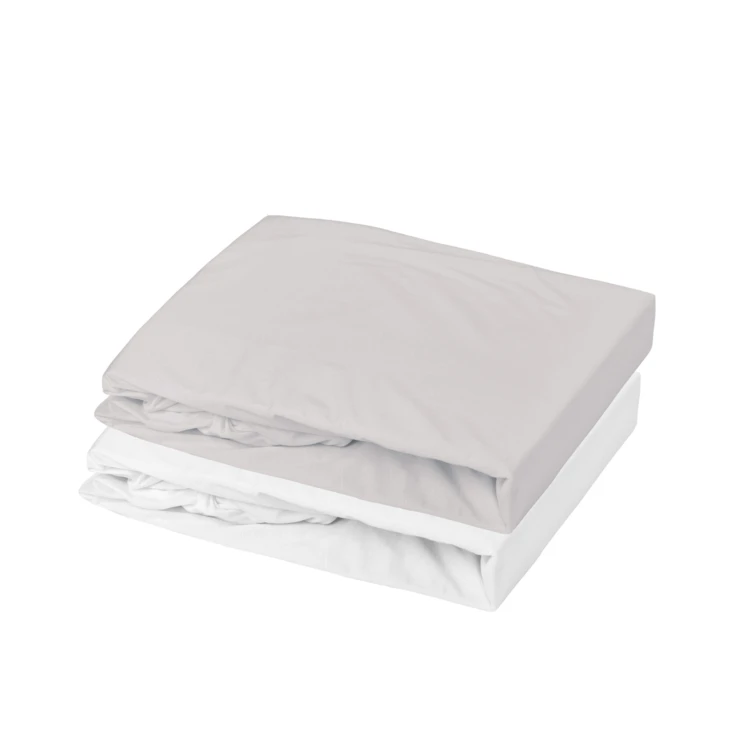 Set di 2 lenzuola per culla in cotone elasticizzato