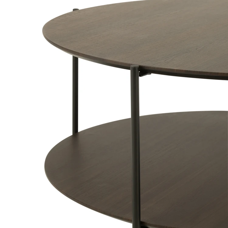 Table basse bois avec étagère ouverte