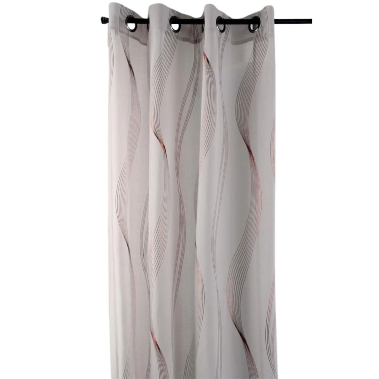 Voile metallizzato a righe ondulate