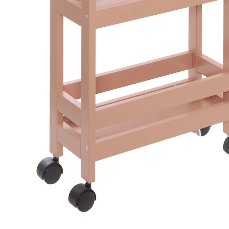 Mobile da bagno con rotelle a 3 ripiani