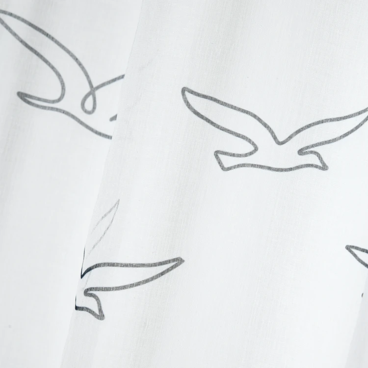 Voilage tamisant à œillets motif oiseaux