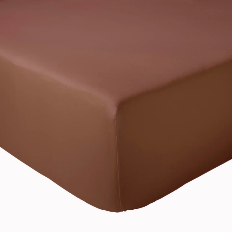 Drap-housse satin de coton uni