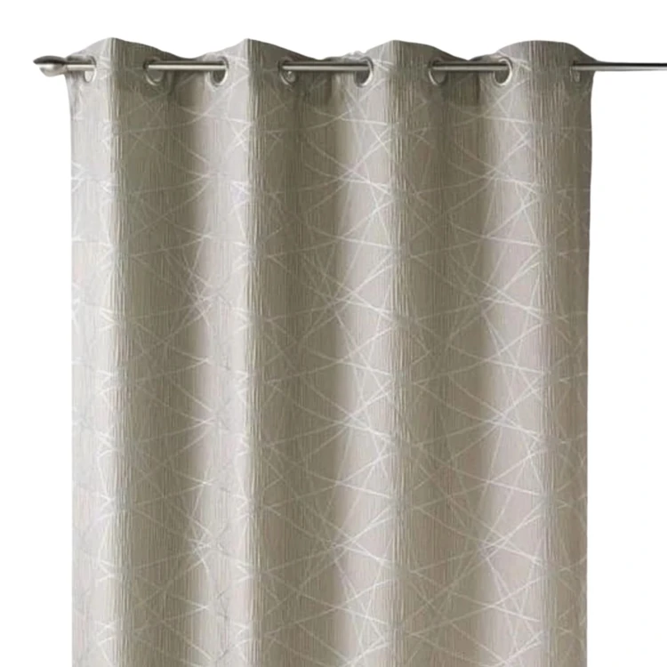 Jacquard-Lichtvorhang mit geometrischen Mustern