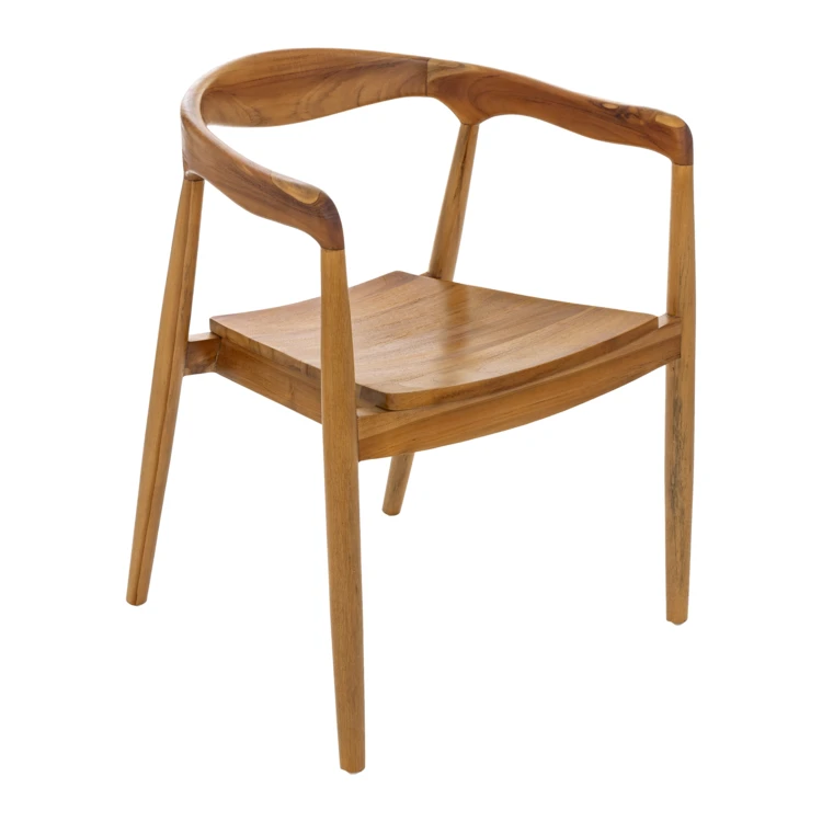 Sessel aus massivem Teakholz