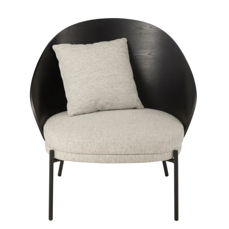 Chaise design bois et métal