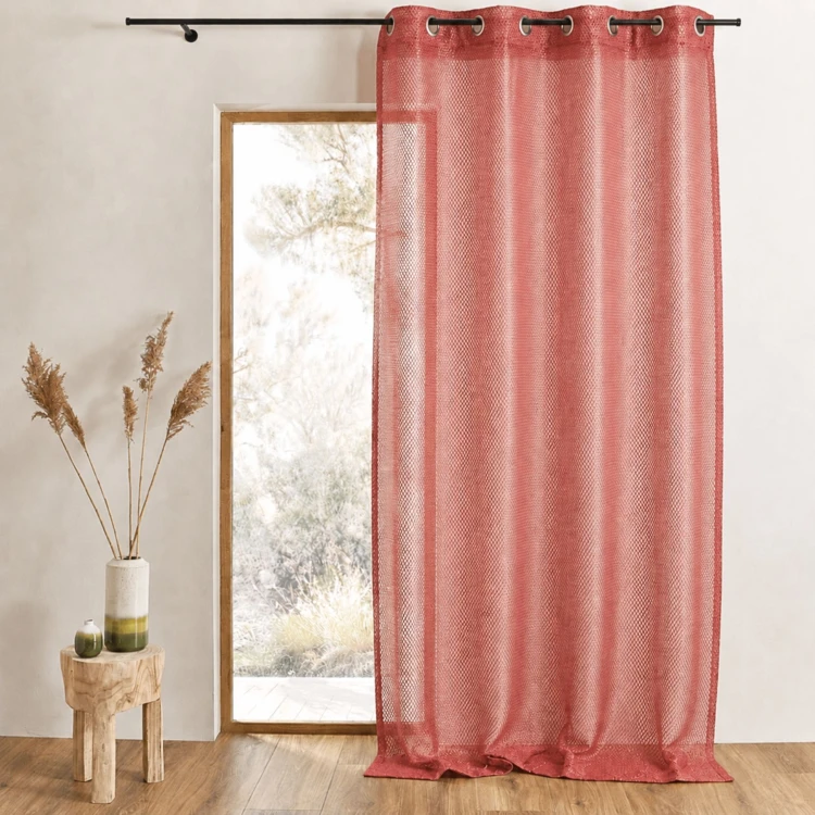 Organza-Vorhang mit Netzoptik