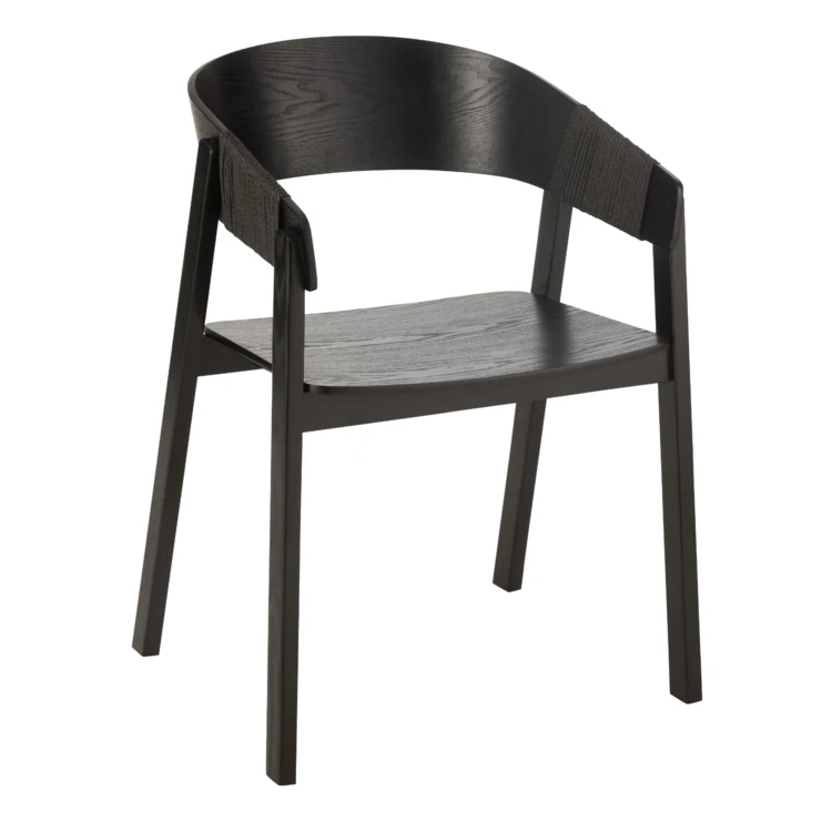 Silla de comedor de madera de fresno