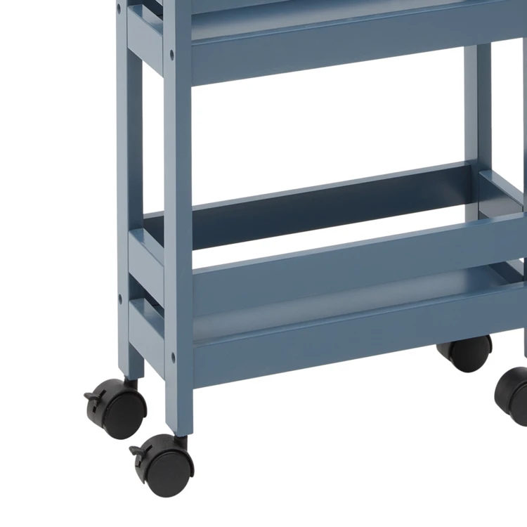 Mobile da bagno con rotelle a 3 ripiani