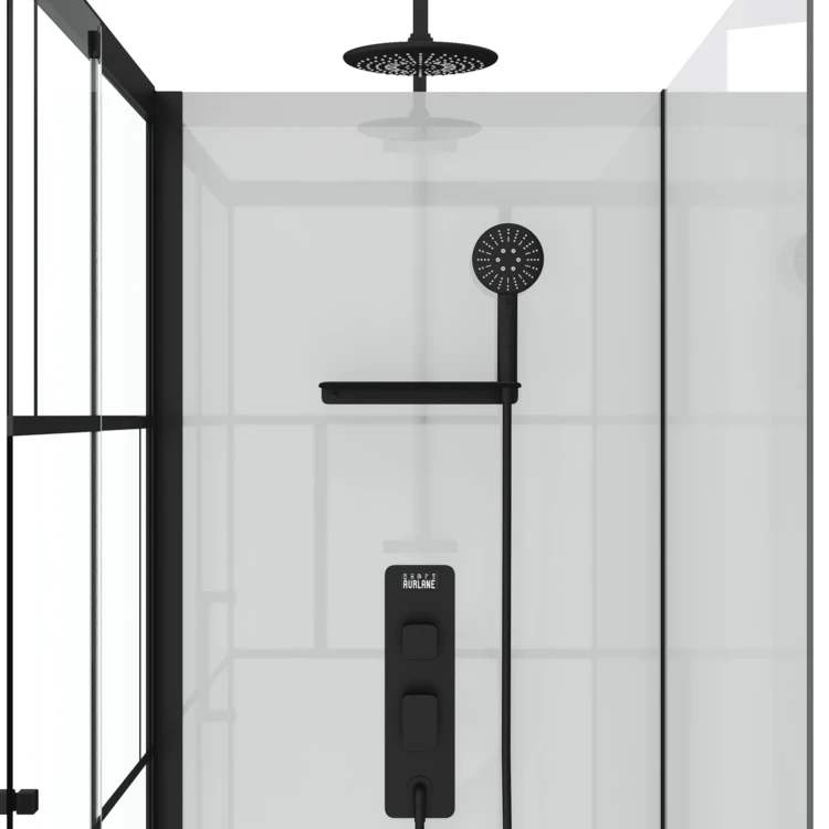 Cabine de douche rectangulaire portes coulissantes graphique