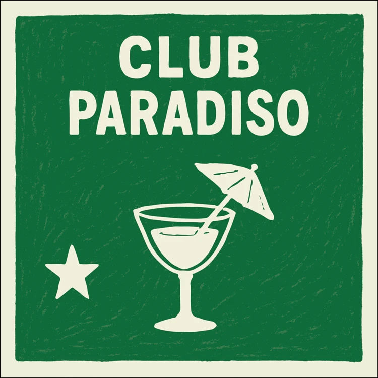 Lot von 20 Papierservietten club paradiso