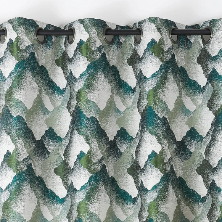 Ösenvorhang Jacquard mit Mineralmuster