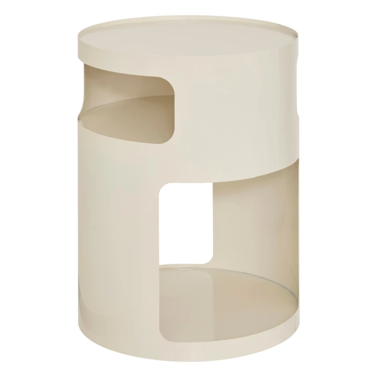 Table d’appoint ronde avec niches de rangement