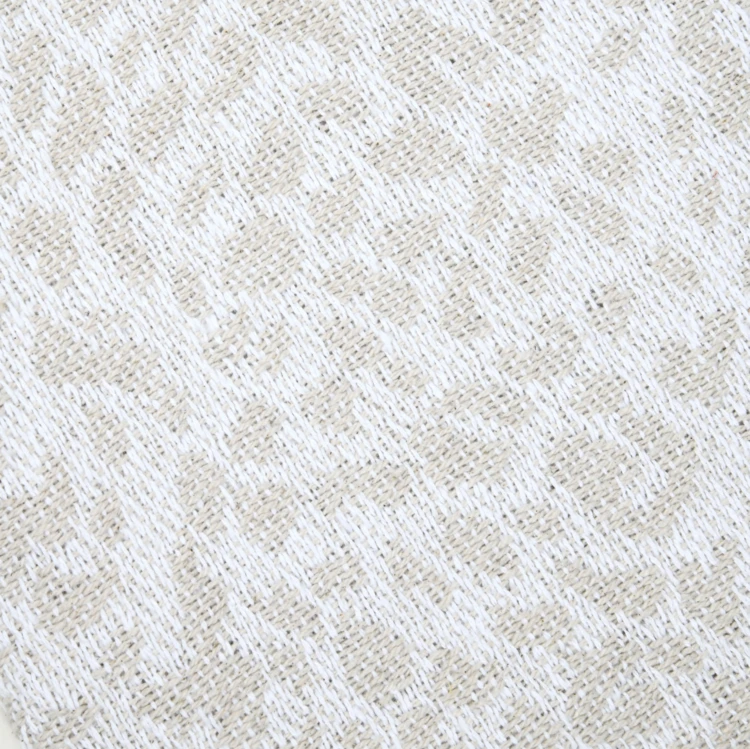 Baumwoll-Decke mit gewebtem geometrischem Muster und Fransen