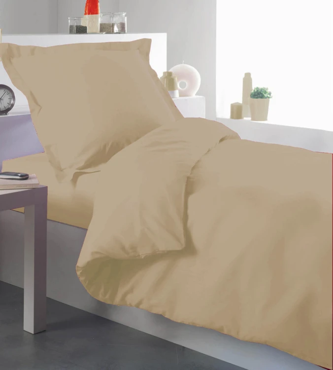 Housse de couette percale 140 x 200 cm unie
