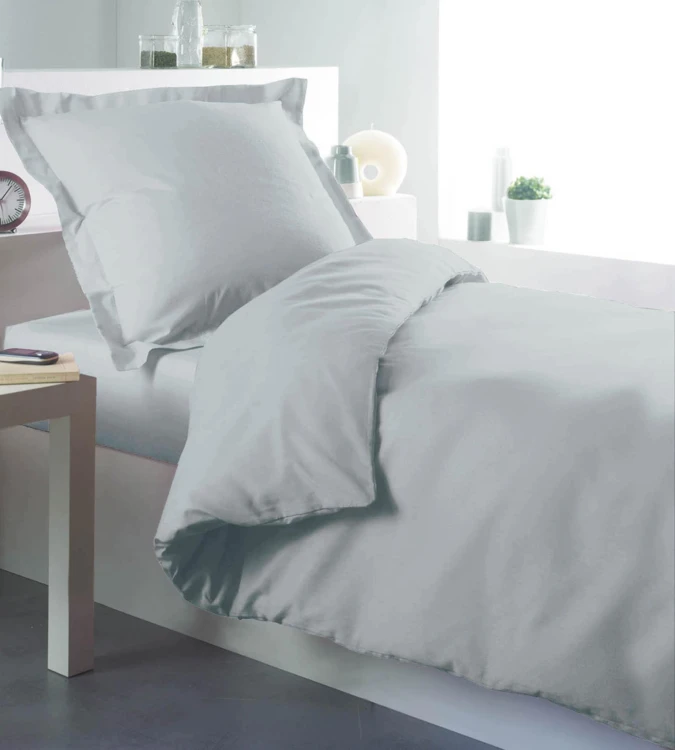 Housse de couette percale 140 x 200 cm unie