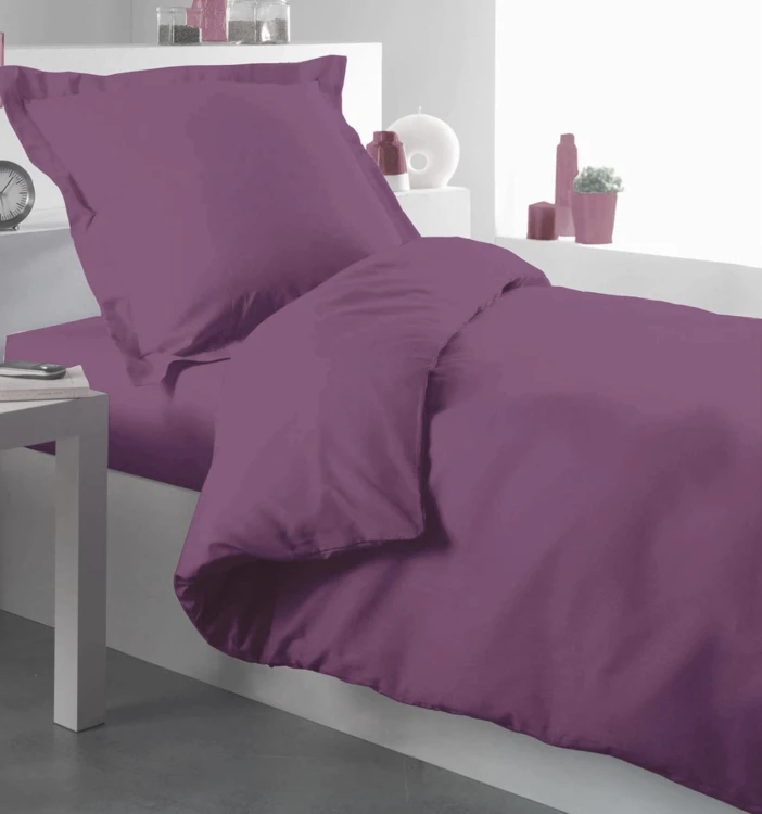 Housse de couette percale 140 x 200 cm unie