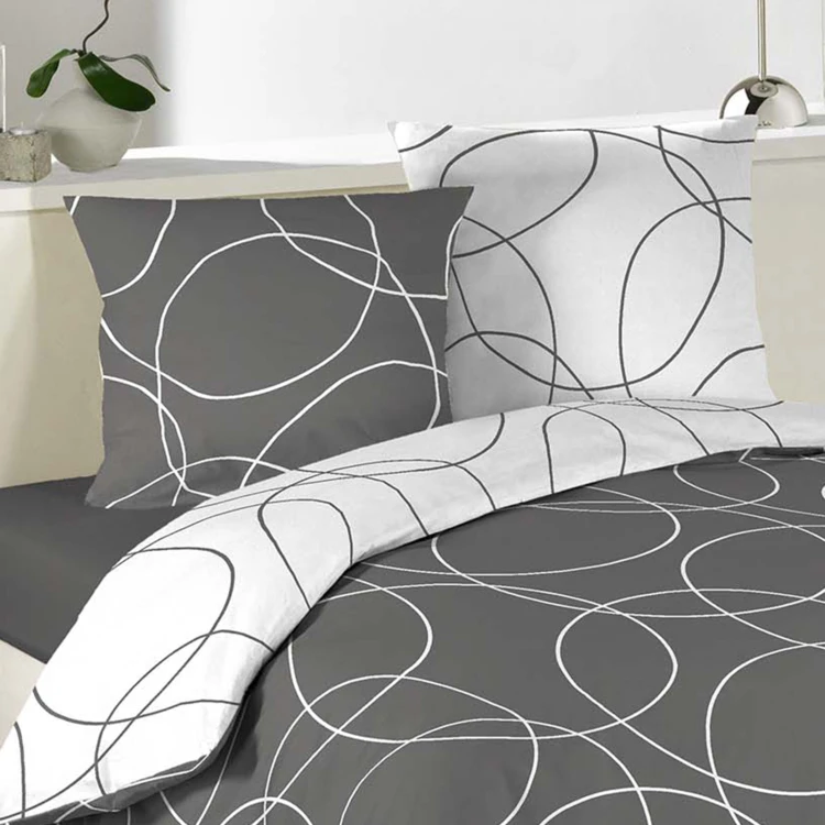 Conjunto de roupa de cama com estampado "Cercles