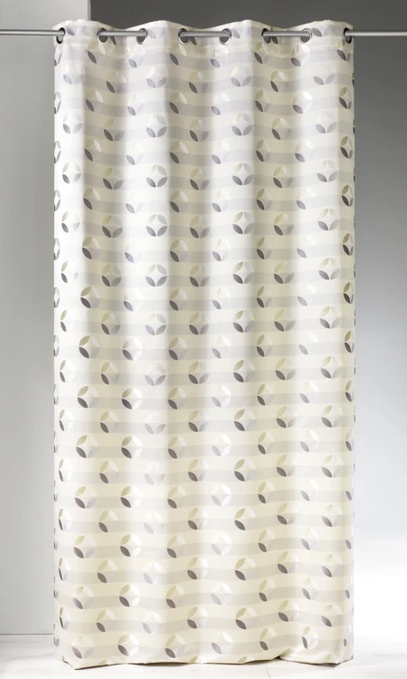 Jacquard-Lichtvorhang mit Rosettenmuster