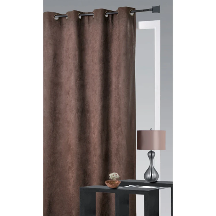 Rideau obscurcissant et isolant aspect velours